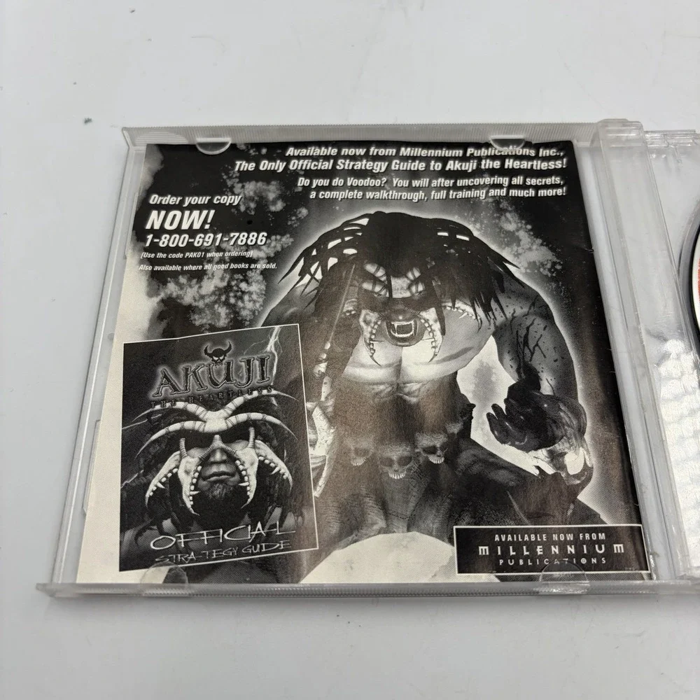 Vintage Eidos Akuji The Heartless Original Black Label Sony PlayStation 1 PS1